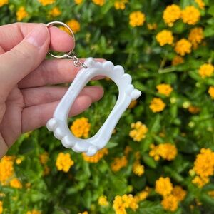 Dracula  Vampire Teeth Bag charm